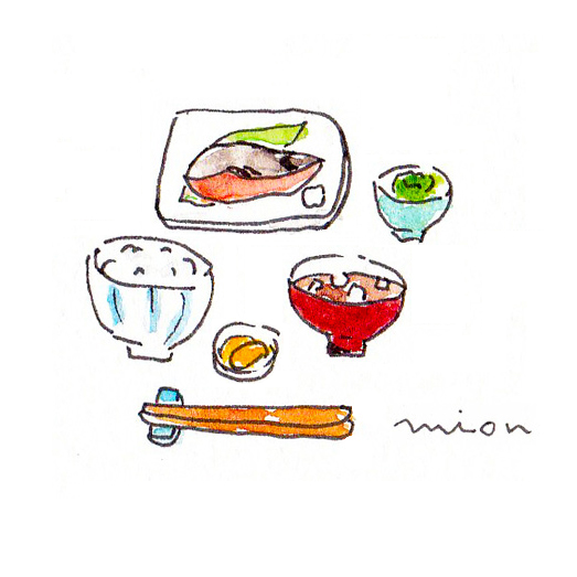 朝食のイラスト